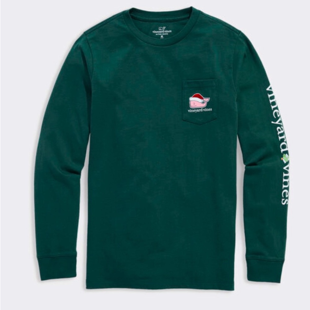 Boys Vineyard Vines Santa T-Shirt